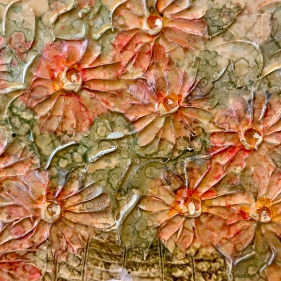 vintage signed Art Vance canvas painting - Picture 4 of 8